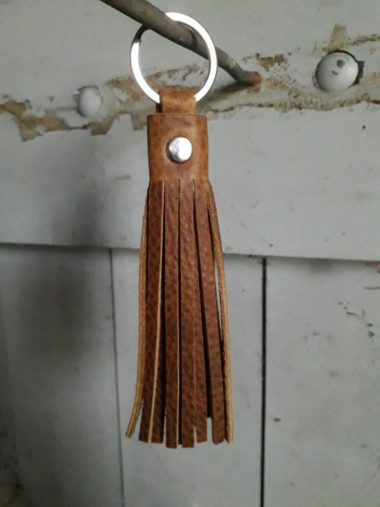 SLEUTELHANGER KWAST COGNAC