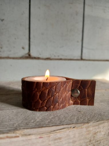 WAXINELICHTJE COGNAC KROKO