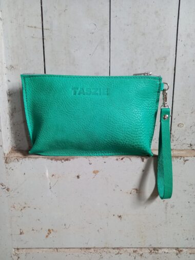 LEREN CLUTCH TURQUOISE
